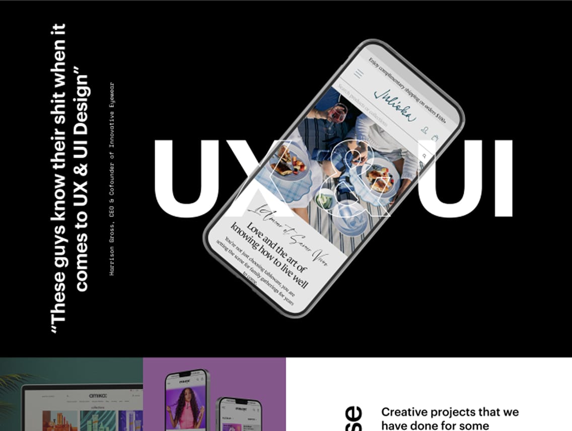 Mobile phone mockup for Ratio.