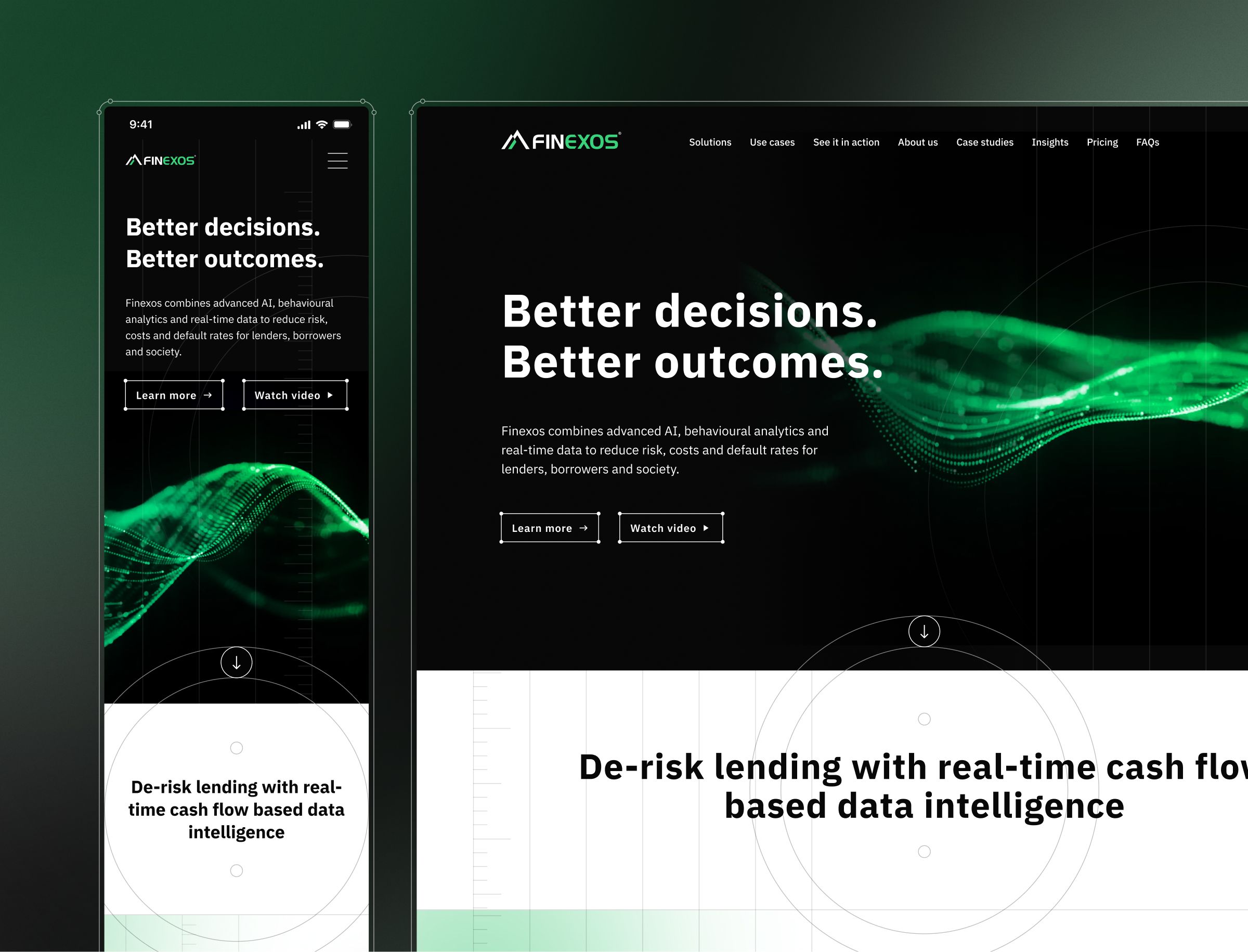 Finexos website design