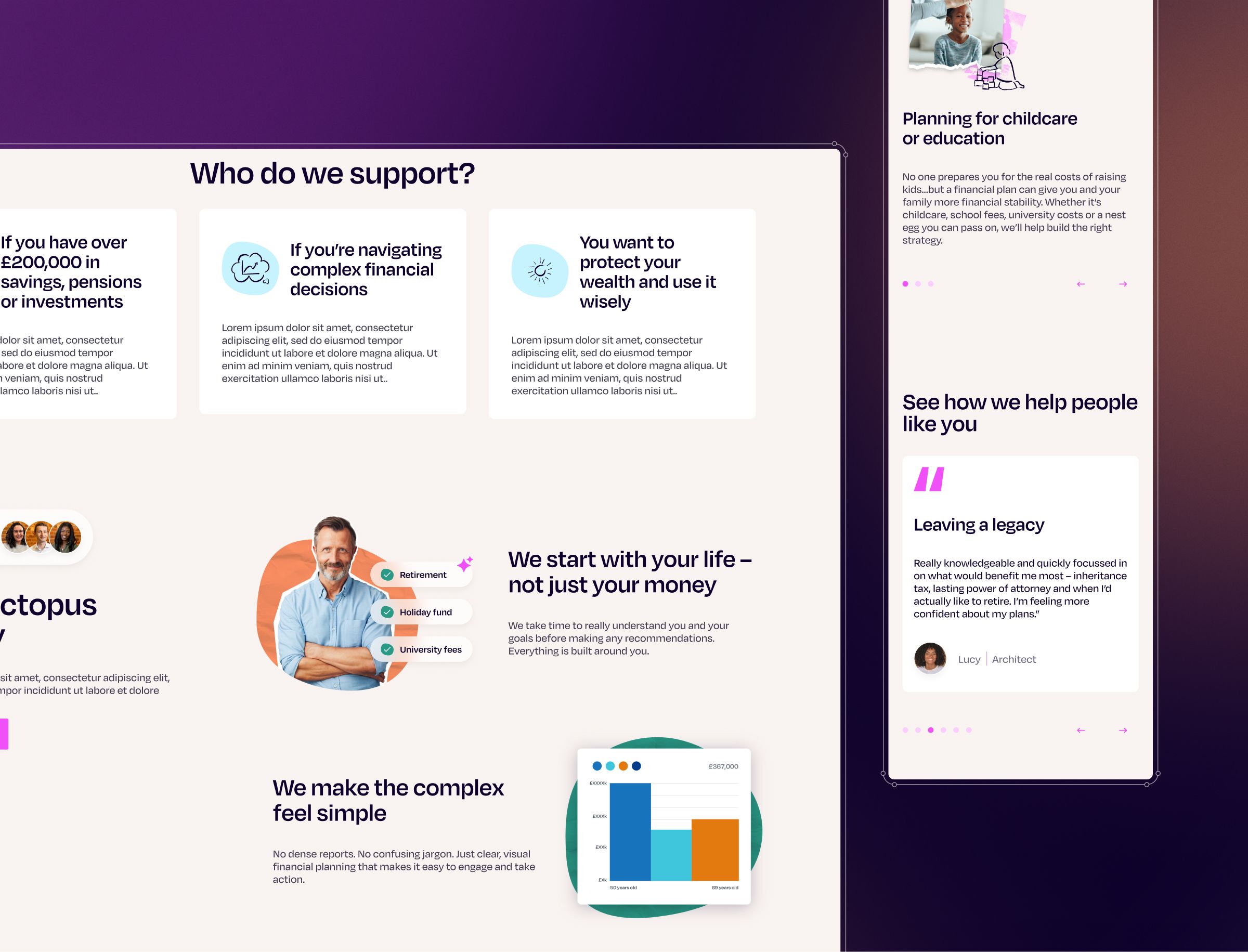 Octopus Money Website Design