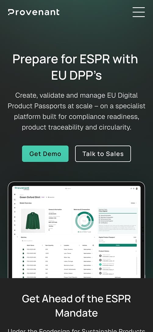 Provenant website mobile mockup 1.